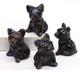 QAOUBJFV Home Goods 1.2In Dog Statue Natural Carved Dog Figurine Gem Crafts Home Decoration (Color : Rhyolite, Size : 20 PCS)