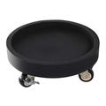 Mxxephemer Plant Caddy Plant Pot Saucer with Wheels,Rolling Plant Pallet for Indoor and Outdoor,Round Plant Pallet,Rolling Plant for Moving and Supporting Plants,Load Capacity 180Lbs (Black 30cm)