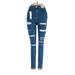 Topshop Jeggings - High Rise: Blue Bottoms - Women's Size 25