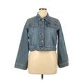 Zoey & Beth Denim Jacket: Blue Jackets & Outerwear - Women's Size 1X