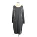 Old Navy Casual Dress - Sweater Dress: Gray Solid Dresses - Women's Size Medium