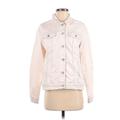 Buffalo by David Bitton Denim Jacket: White Solid Jackets & Outerwear - Women's Size Small