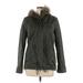 Divided by H&M Coat: Green Solid Jackets & Outerwear - Women's Size 6