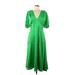 Alexia Admor Cocktail Dress - Midi: Green Dresses - New - Women's Size 8