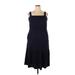 Amazon Essentials Casual Dress - Slip dress: Blue Solid Dresses - Women's Size X-Large