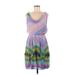 Tracy Reese Casual Dress - DropWaist: Purple Acid Wash Print Dresses - Women's Size Medium