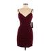 Emerald Sundae Casual Dress - Bodycon: Burgundy Dresses - New - Women's Size Medium