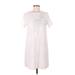 Zara Basic Casual Dress - Shift: White Dresses - Women's Size Medium