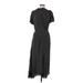 Marc New York Casual Dress - Wrap: Black Marled Dresses - Women's Size Medium