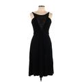 Catherine Malandrino Cocktail Dress - Midi: Black Dresses - Women's Size Large