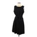 Calvin Klein Cocktail Dress - Midi: Black Solid Dresses - Women's Size Medium