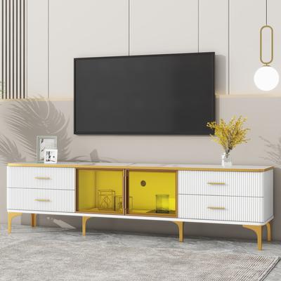 Trendy and stylish LED TV cabinet for TVs up to 78 inches