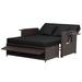 Gymax Rattan Loveseat Set Daybed Lounge Storage Ottoman Side Tables