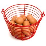 Prevue Pet Products Red 8-inch Diameter Egg Basket