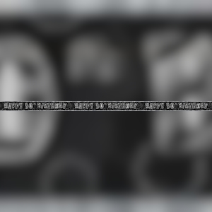 30. Geburtstag | Banner schwarz / silber Image