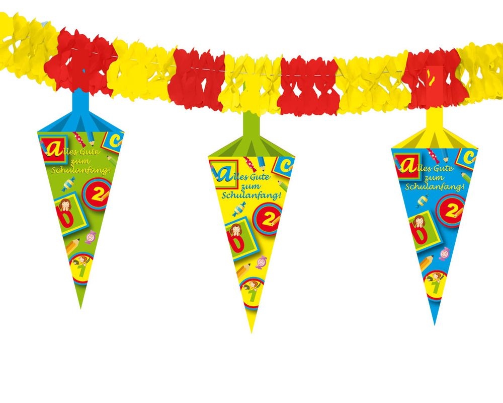Wimpelkette Einschulung Schulanfang bunt Image