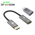 Adattatore da DisplayPort 4K a HDMI compatibile convertitore cavo compatibile con HDMI maschio da DP