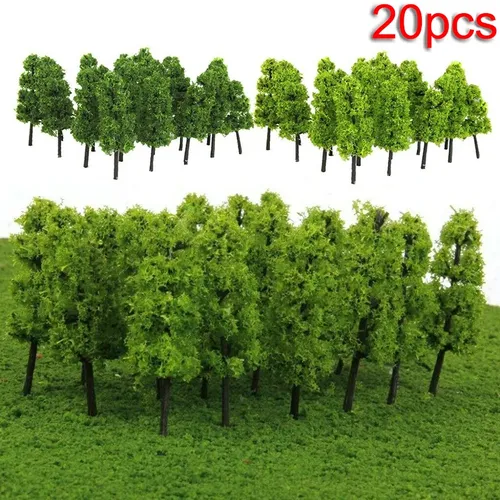 10/20/30 stücke gefälschte Bäume künstliche Miniatur Baum Landschaft Eisenbahn Dekoration Gebäude