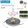 Pompe de fontaine solaire flottante pulvérisateur de bricolage fontaine ronde lumière LED pour