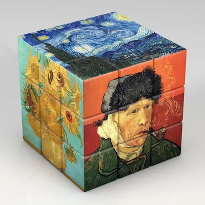 3x3x3 Zauberwürfel Planeten Astronauten Berühmte Gemälde Promi Kunst Zauberwürfel Kinder Puzzle Image