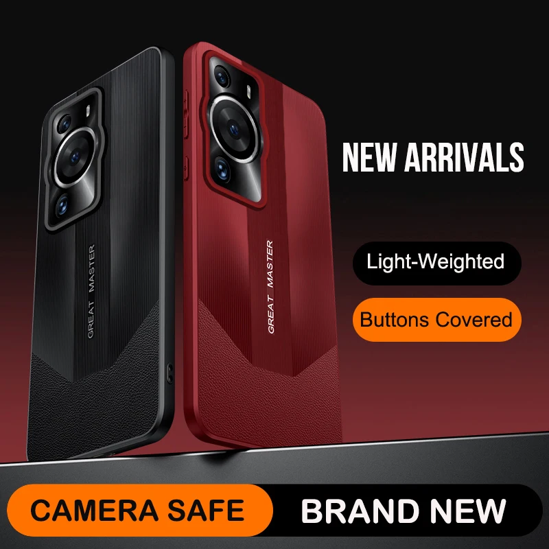 Master Serials Vollschutzhülle für Huawei P60 Pro p60pro, Leder, elektrisches Porzellan-Design, stoßfeste Handyhülle Image