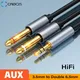 3 5mm bis doppelt 6 5mm trs Kabel Aux Adapter Audio kabel 6 5 Buchse zu Stereo 3 5 Buchse für Mixer