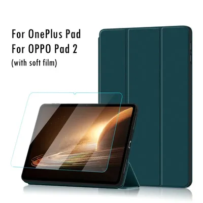 Coque de protection Ultra-mince pliable pour tablette OPPO Pad 2 11.61 pouces avec Film souple