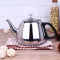 Bouilloire à thé en acier inoxydable théière 1 2 L 1 5 L 2L réchaud cafetière en métal pour