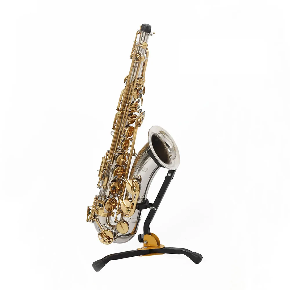 Saxophon Ständer Faltbare Holzblasinstrument Zubehör Alto Tenor Sax Stativ Halter Tragbare Metall Boden Halterung Musikinstrument Teile Image