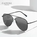 CAPONI Nylon polarisierte Sonnenbrille UV400 Schnitt Marke Designer leichte Brillen Pilot Stil