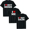 I Love Hot papà mamme t-shirt I Heart Hot papà mamme vestiti I Love ME Heart Maine Tee Tops Family