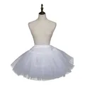 Jupon en tulle pour filles sous-jupe sans cerceau pour robes crinoline blanche