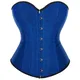 Corset Bustier Sexy pour Femme Grande Taille Rouge Noir Or Argent Vert Violet