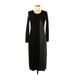Ann Taylor Cocktail Dress - Sweater Dress: Black Dresses - Women's Size Medium