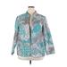 Alfred Dunner Jacket: Teal Aztec or Tribal Print Jackets & Outerwear - Women's Size 18