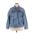 Wrangler Jeans Co Denim Jacket: Blue Jackets & Outerwear - Women's Size 2X-Large