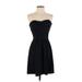 Guess Casual Dress - Bridesmaid: Black Solid Dresses - Women's Size Small
