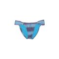 ViX by Paula Hermanny Swimsuit Bottoms: Blue Fair Isle Swimwear - Women's Size Small