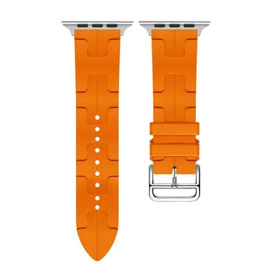 Kilim Single Tour Strap For Apple Watch Band 44mm 40mm 49mm 45mm 46mm Silicone bracelet iwatch series 9 se 3 5 6 7 8 ultra 2 10