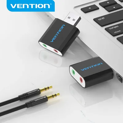Vention USB Sound Card USB Audio Interface headphone Adapter Soundcard for Mic Speaker Laptop PS4