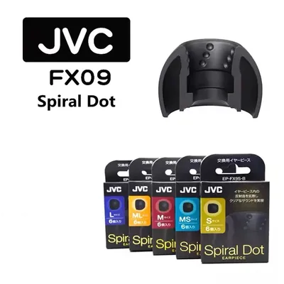 Eartips for JVC EP-FX9 Eartips Spiral Dot Spiral Cover Silicone Recessed Ear Plug Cover Replace