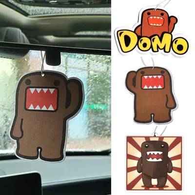 Car Air Freshener Hanging Rearview Mirror Perfume Pendant JDM Style For Kawaii Domo Kun Bmw Honda