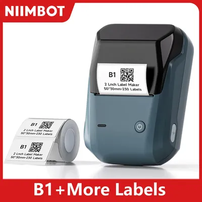 Niimbot B1 Mini Portable Thermal Printer Self-Adhesive Sticker Label Maker Pocket Printer Labeling