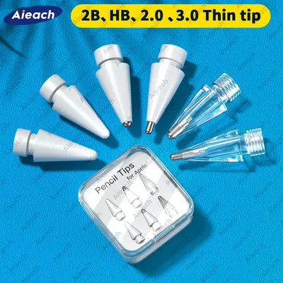 Double Layer Tip For Apple Pencil Pen Nib For Apple Pencil 1st 2nd Generation 2B HB 2.0 3.0 Soft