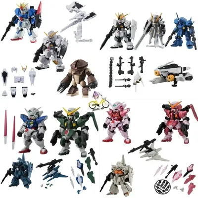Bandai Gundam Original Japan Gashapon Figure Anime Cute MSE Ensemble 03 04 15 Kawaii Figurine Gacha Capsule Toys Kids Gift