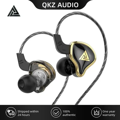 QKZ AK6 Ares EDX PRO 1DD Dynamic Earphones HIFI Music Sport Earbuds In Ear Earphones Sport Noise
