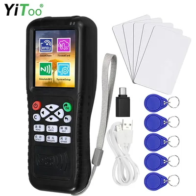 YiToo 2023 New Version RFID Reader Writer, Key Card Programmer Decoder Duplicator NFC Copier, Free