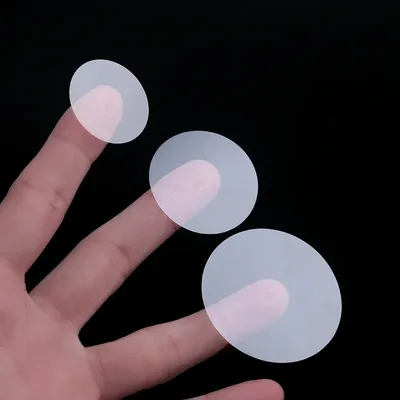 Round Transparent PVC Sticker Self Sealing Circle Stickers Clear Label Waterproof Blank Label 13mm