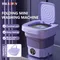 8L Portable Small Foldable Washing Machine with Spin Dryer For Socks Underwear Panties Washer Household Mini Washing Machine