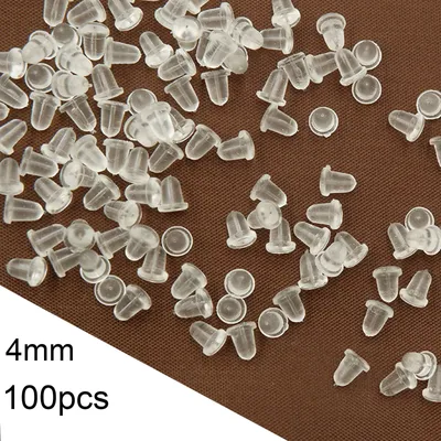 100pcs/lot Plastic ear plugs Earring Back Diy Jewelry Accessories Plastic Ear Plugging/Blocked Ear